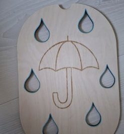 Petit insert parapluie goutte d'eau