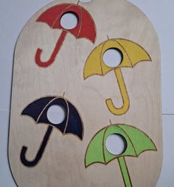Petit insert parapluie de couleur