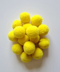 Lot 20 boules de coton jaune