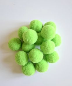 Los 20 boules de coton vert