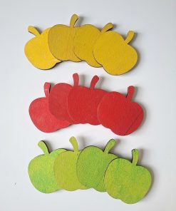 Pomme rouge jaune verte