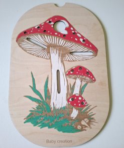 Grand champignon en couleur