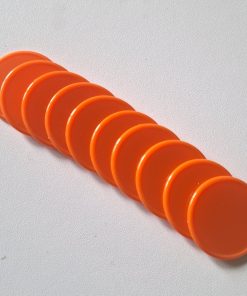 Lot 10 jetons orange