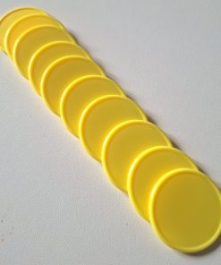 Lot 10 jetons jaune
