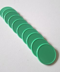 Lot 10 jetons vert