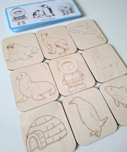 Cartes seules – Animaux du froid (compatible avec le support “Associe et découvre l’automne”)