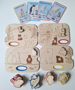 ❄️ Pack sensoriel Animaux du Froid – Inspiration Montessori sans les bacs