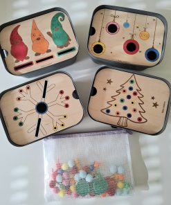 Pack  sensoriel de Noël – Inspiration Montessori avec les bacs