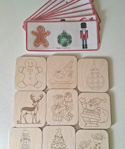 Cartes seules – Thème Noël (compatible avec support  “Associe et découvre l’automne”)