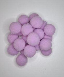 Los 20 boules de coton mauve