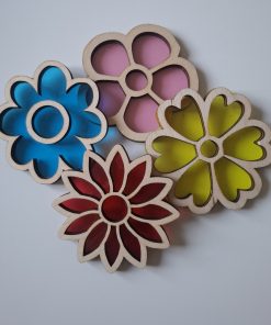 Lot fleurs translucide