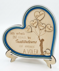 Cœur personnalisé garçon – Cadeau de fin d’année