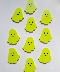 Lot de 10 Jetons Fantômes (Fluos / Effet UV)